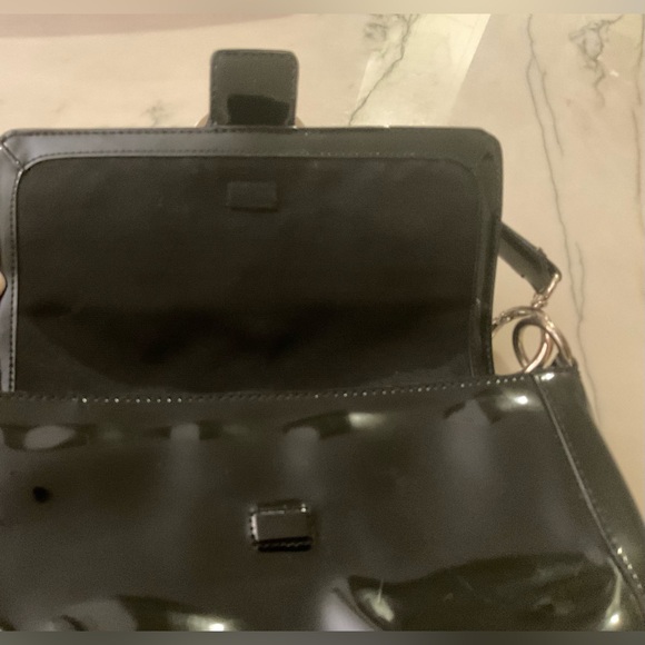 Ann Taylor Black Patent Leather Buckle Bag - Picture 3 of 11